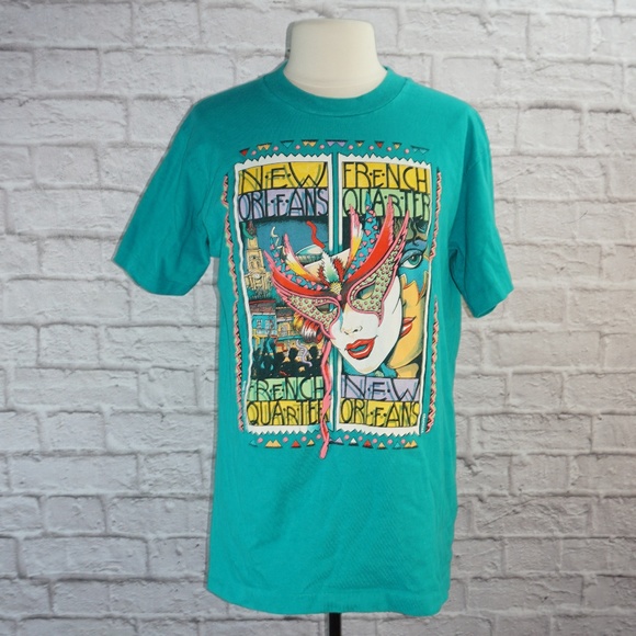Vintage Tops - Vintage 90s New Orleans French Quarter Shirt